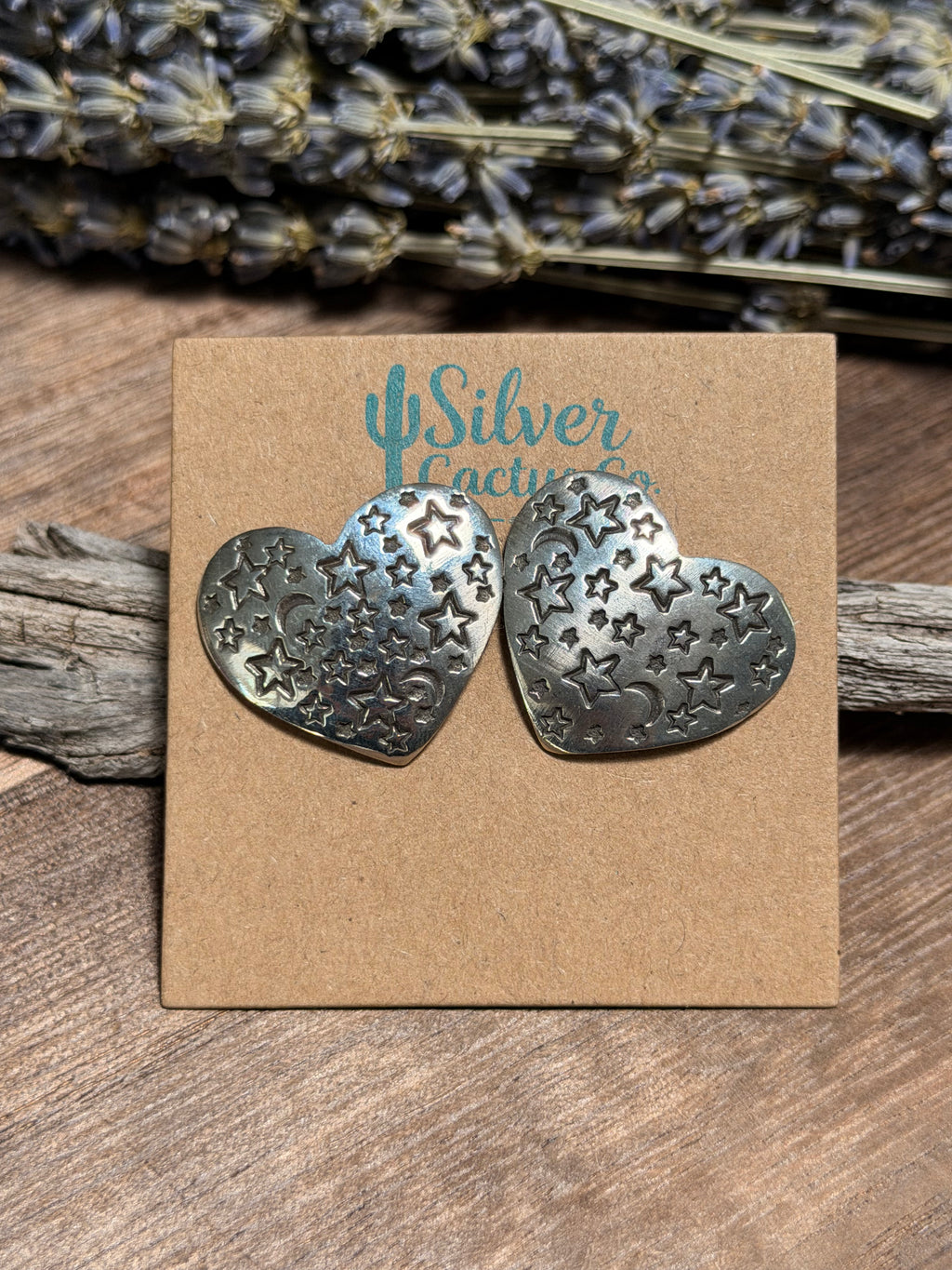 Andy Cadman Galaxy Heart Earrings