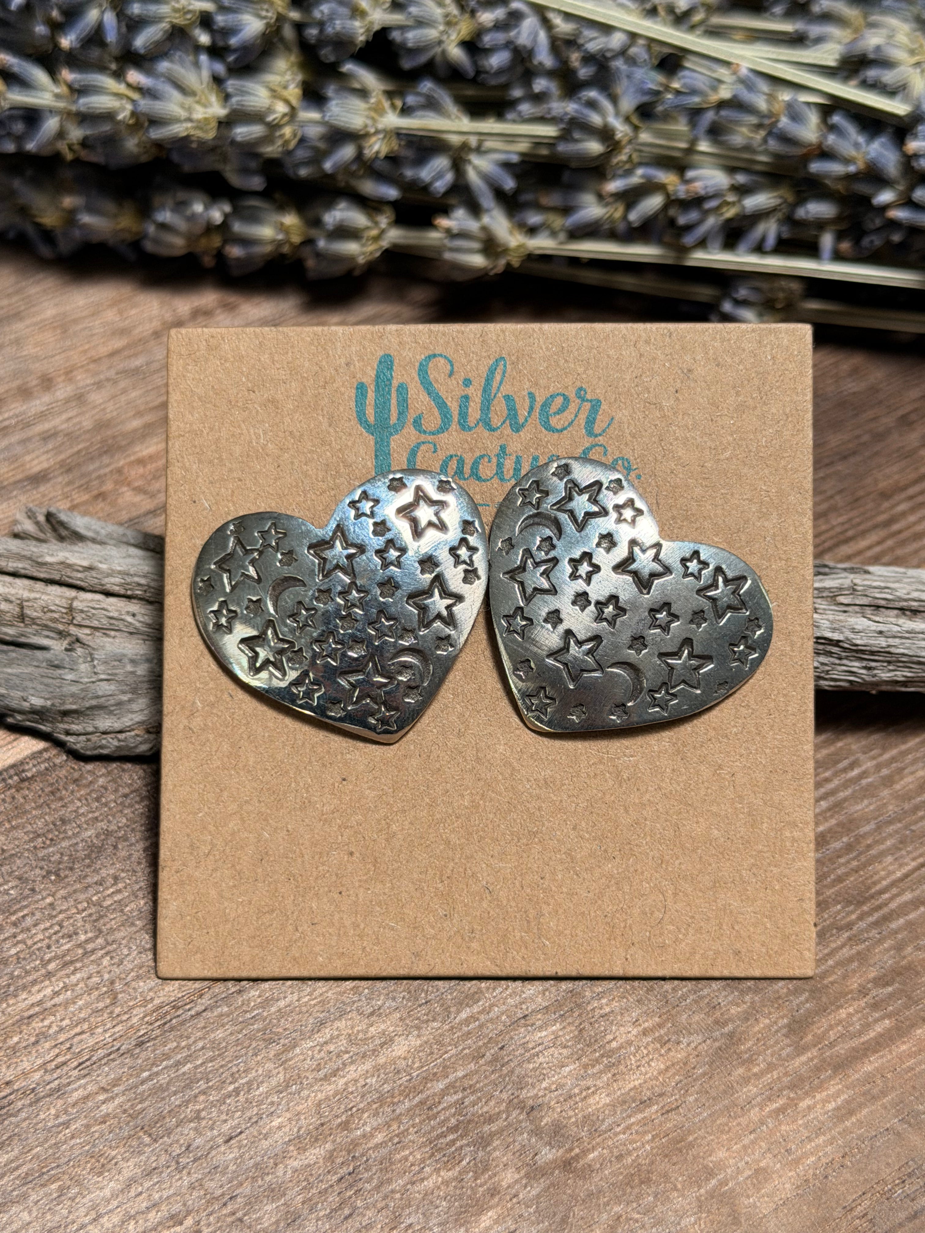 Andy Cadman Galaxy Heart Earrings