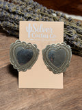 Alex Sanchez Silver Heart Earrings