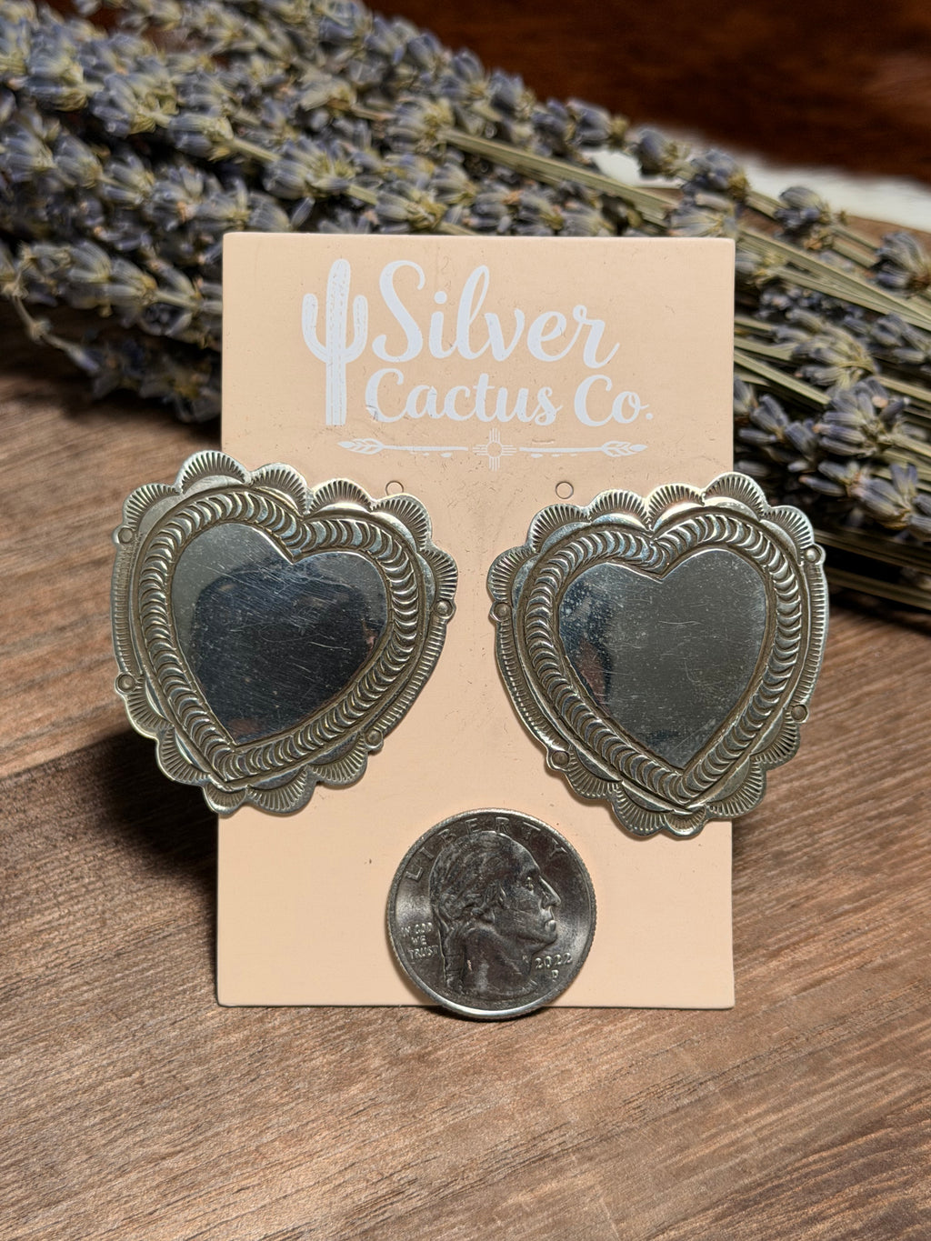 Alex Sanchez Silver Heart Earrings