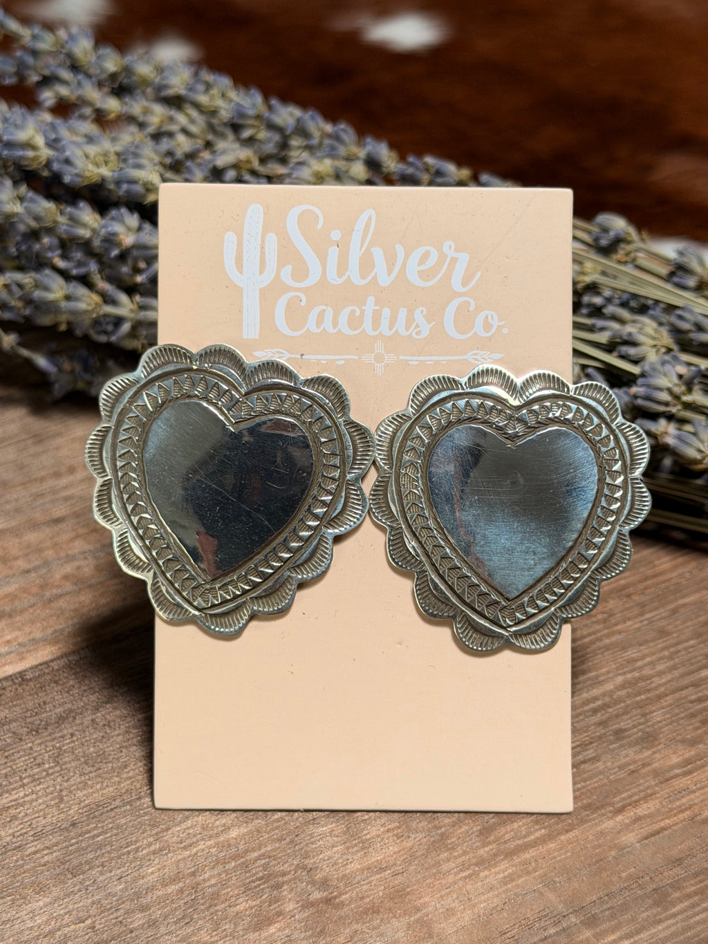 Alex Sanchez Silver Heart Earrings