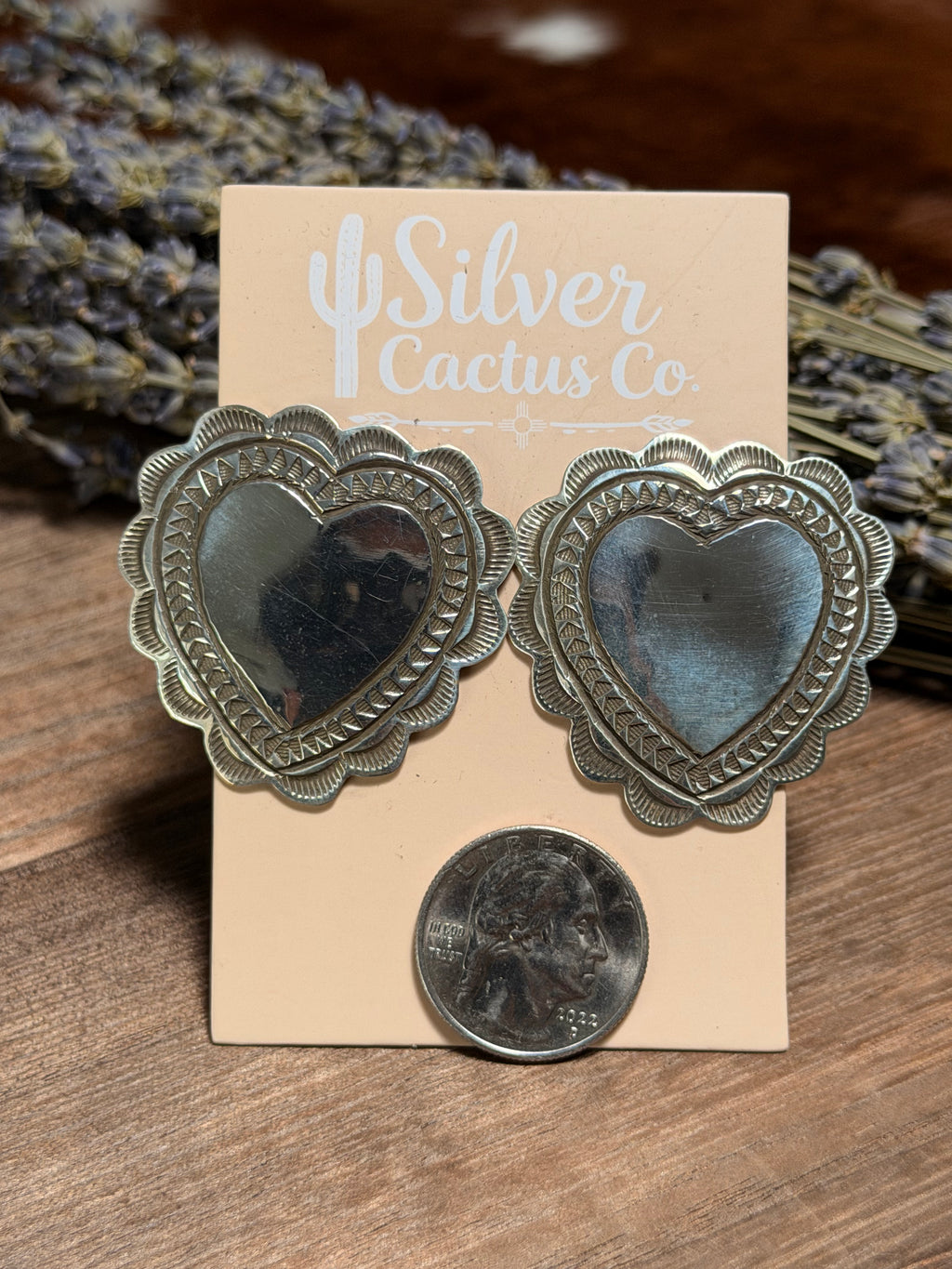 Alex Sanchez Silver Heart Earrings