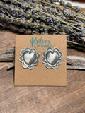 Alex Sanchez Silver Heart Studs