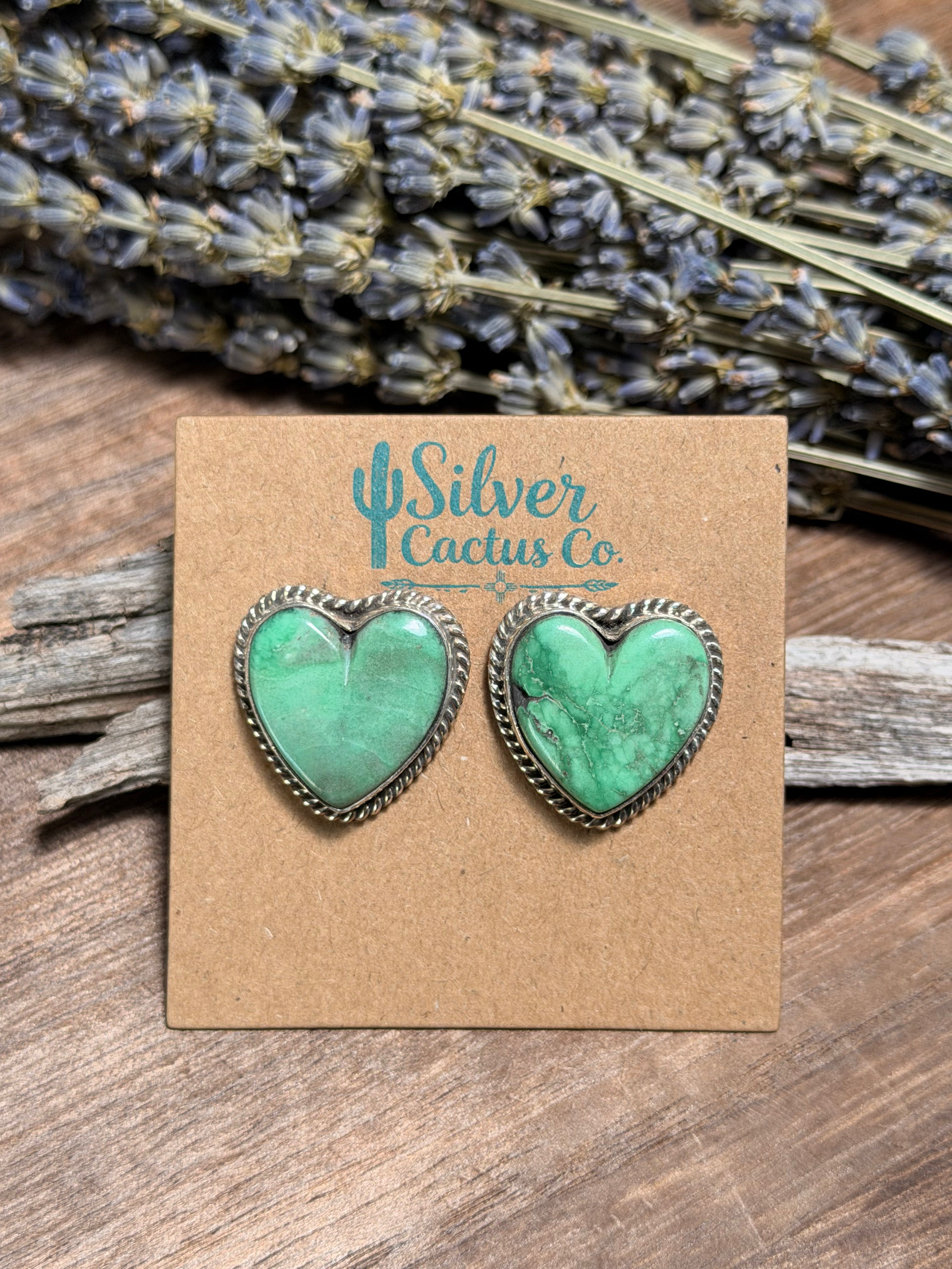 Delbert Delgarito Heart Studs