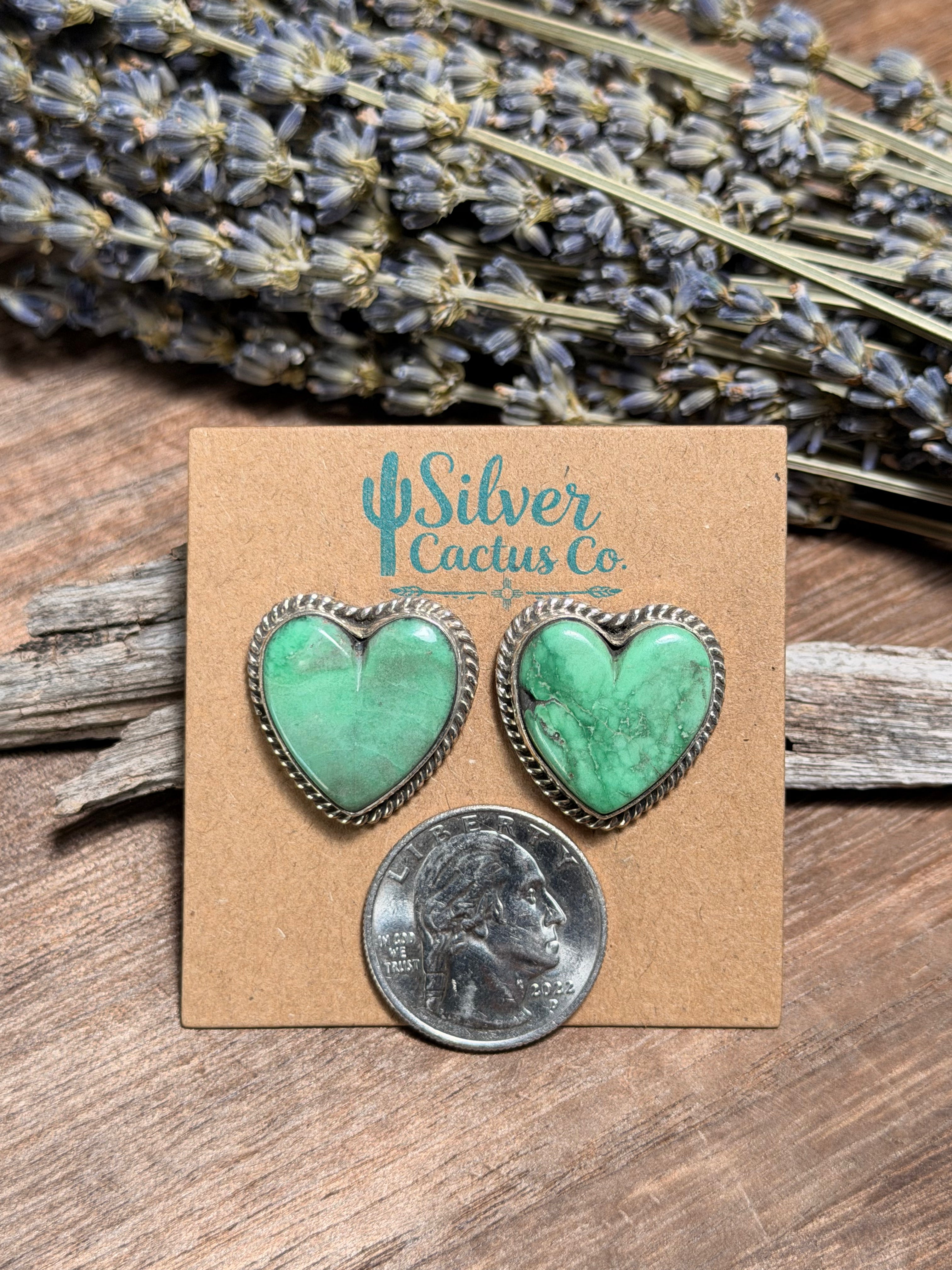 Delbert Delgarito Heart Studs