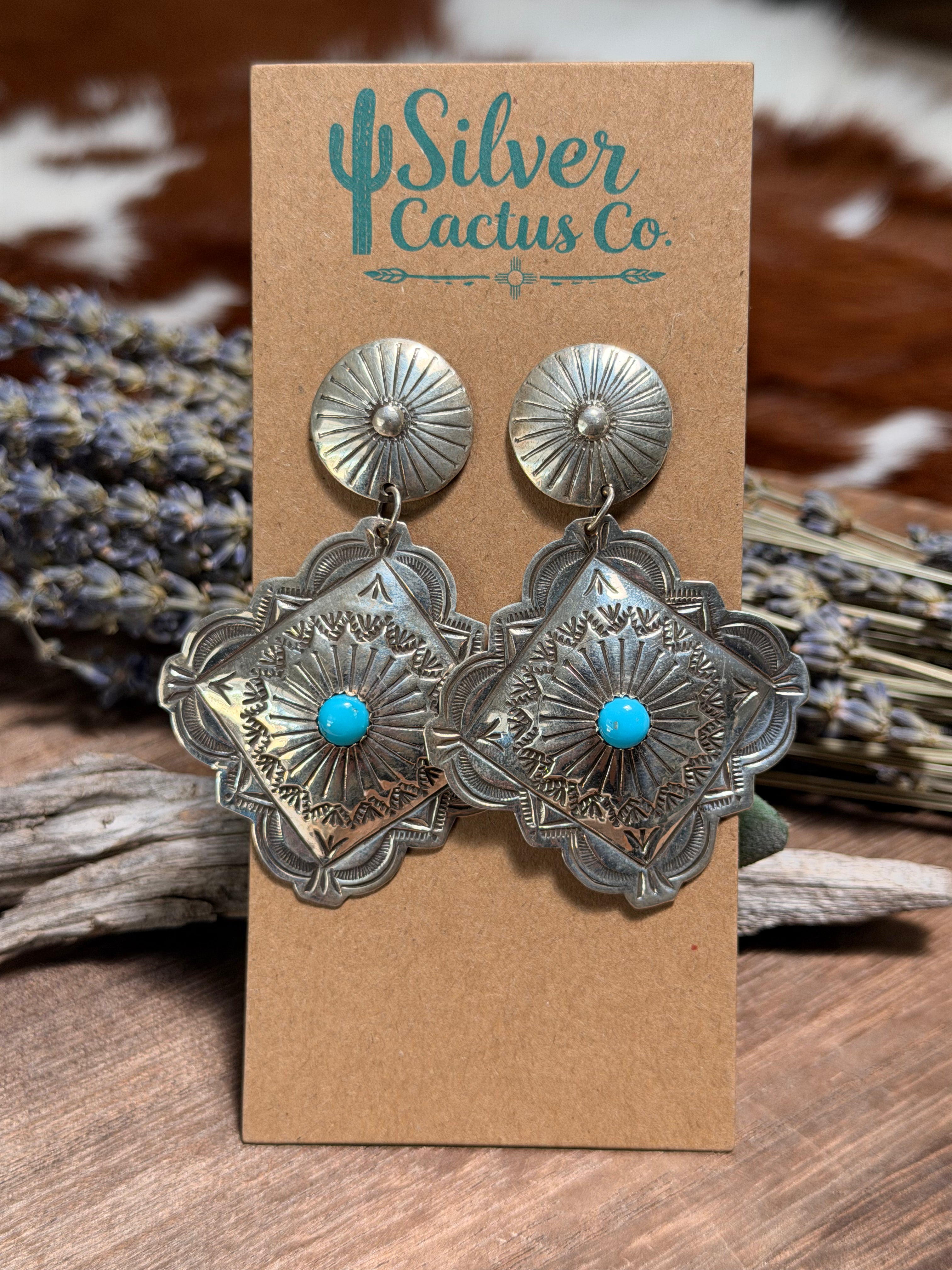 Arnold Blackgoat Concho Earrings