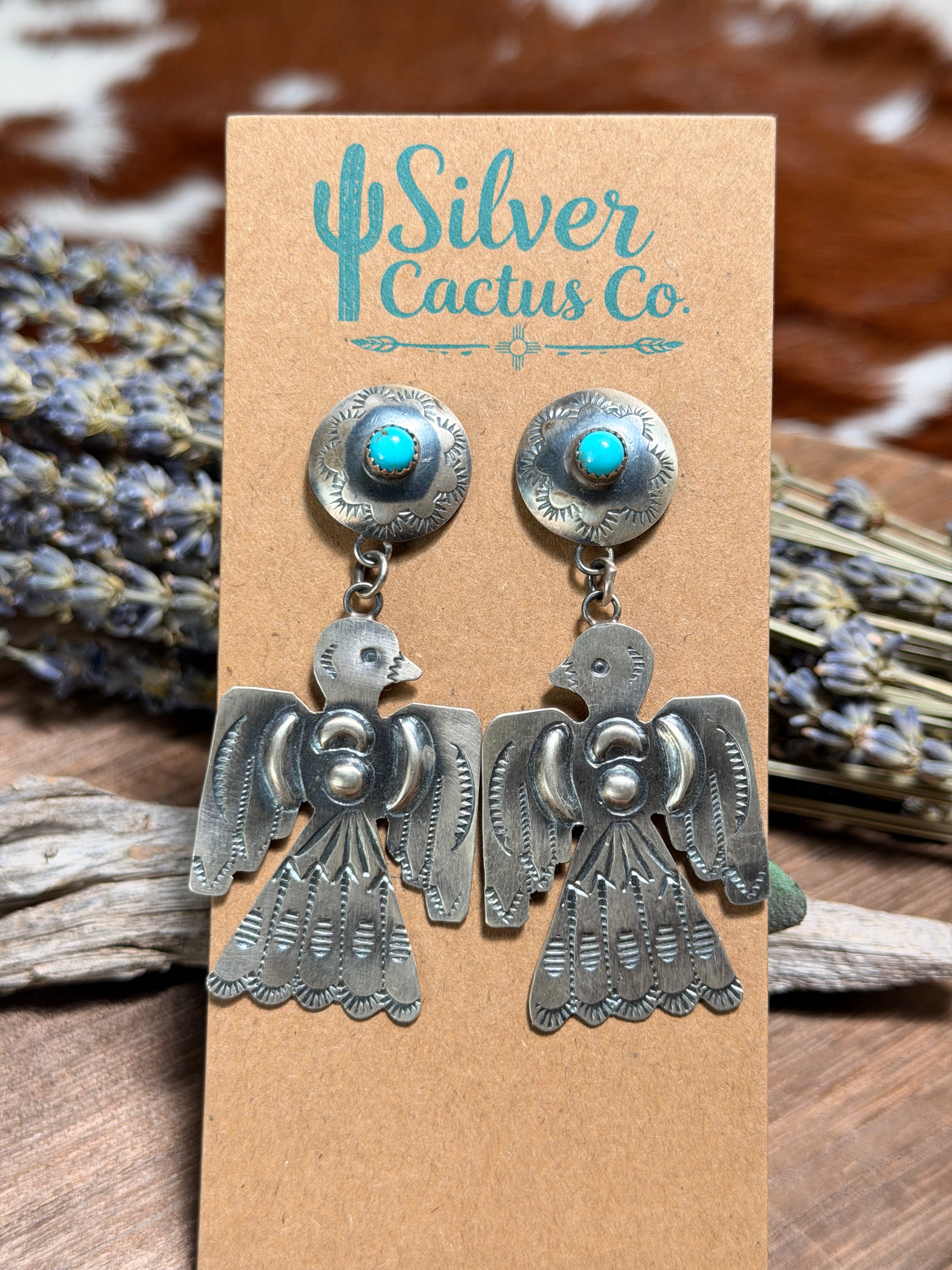 Rolanda Yazzie Thunder Bird Earrings