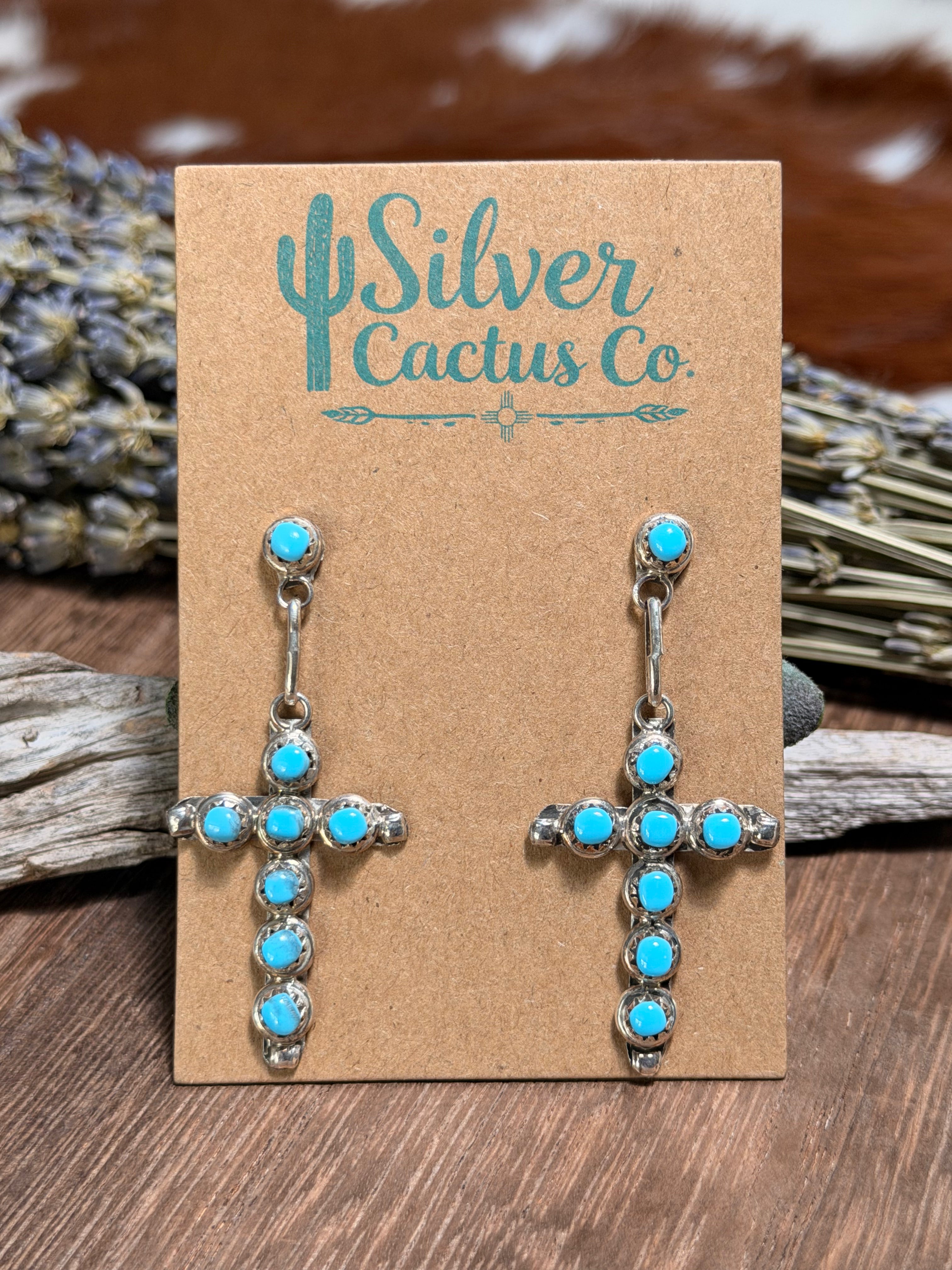 Davis Kaamasee Kingman Cross Earrings
