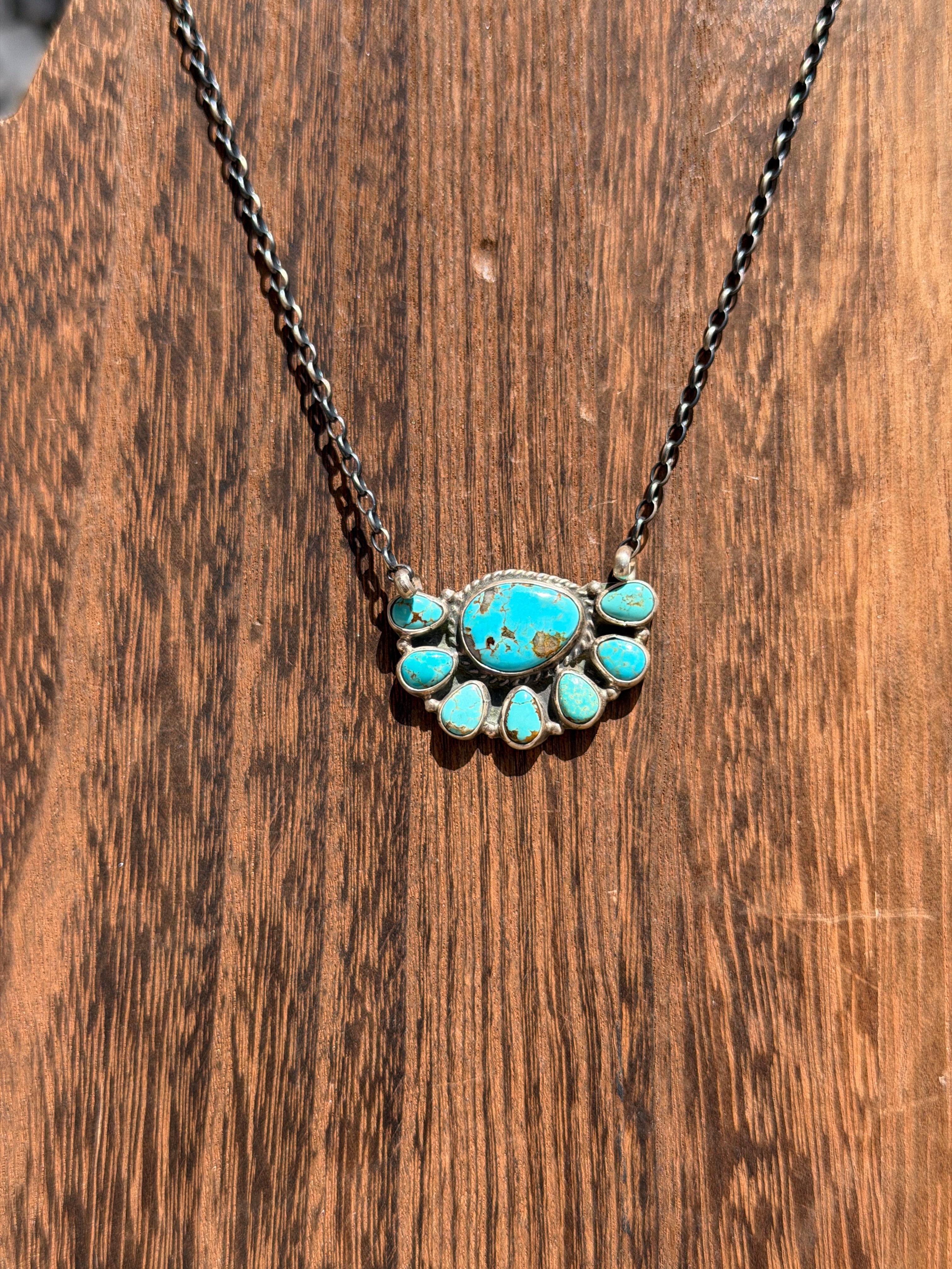 Gerldine James Kingman Half Cluster Bar Necklace
