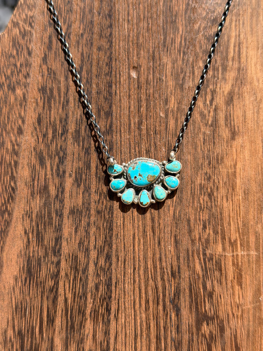 Gerldine James Kingman Half Cluster Bar Necklace