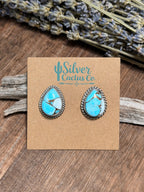 Bucky Belin Blue Cotton Candy Studs