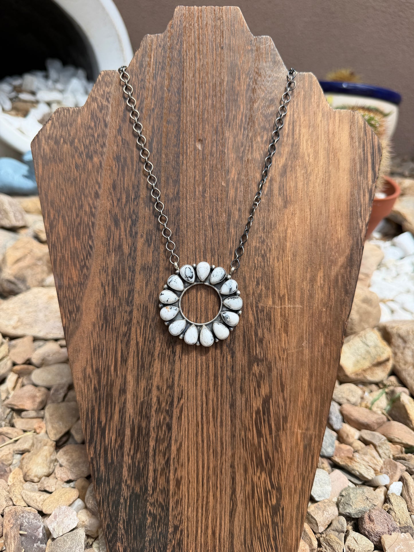 Wild Buffalo Circle Bar Necklace