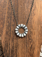 Wild Buffalo Circle Bar Necklace