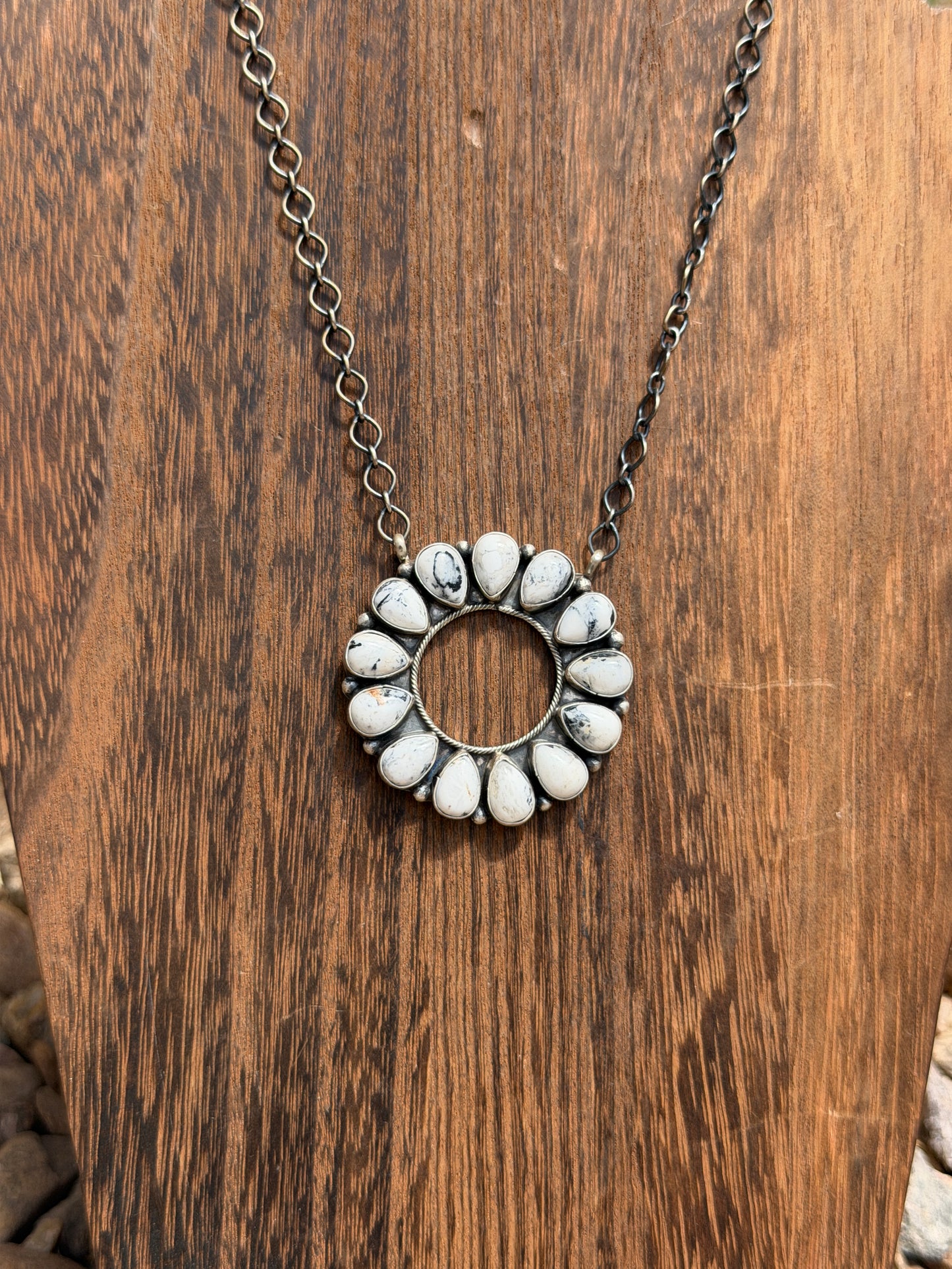Wild Buffalo Circle Bar Necklace