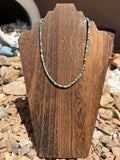 Compressed Turquoise Heishi Necklace