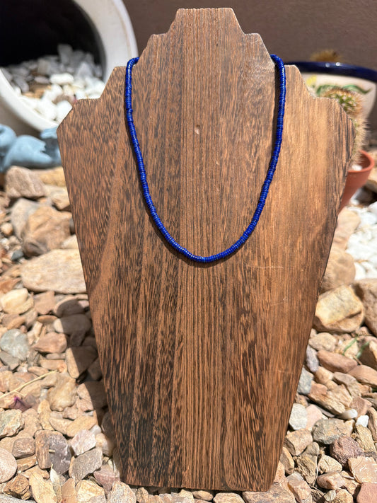 Blue Lapis Heishi Necklace