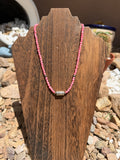 Pink Salmon Barrel Necklace