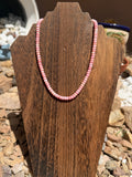 Pink Conch Rondelle Necklace