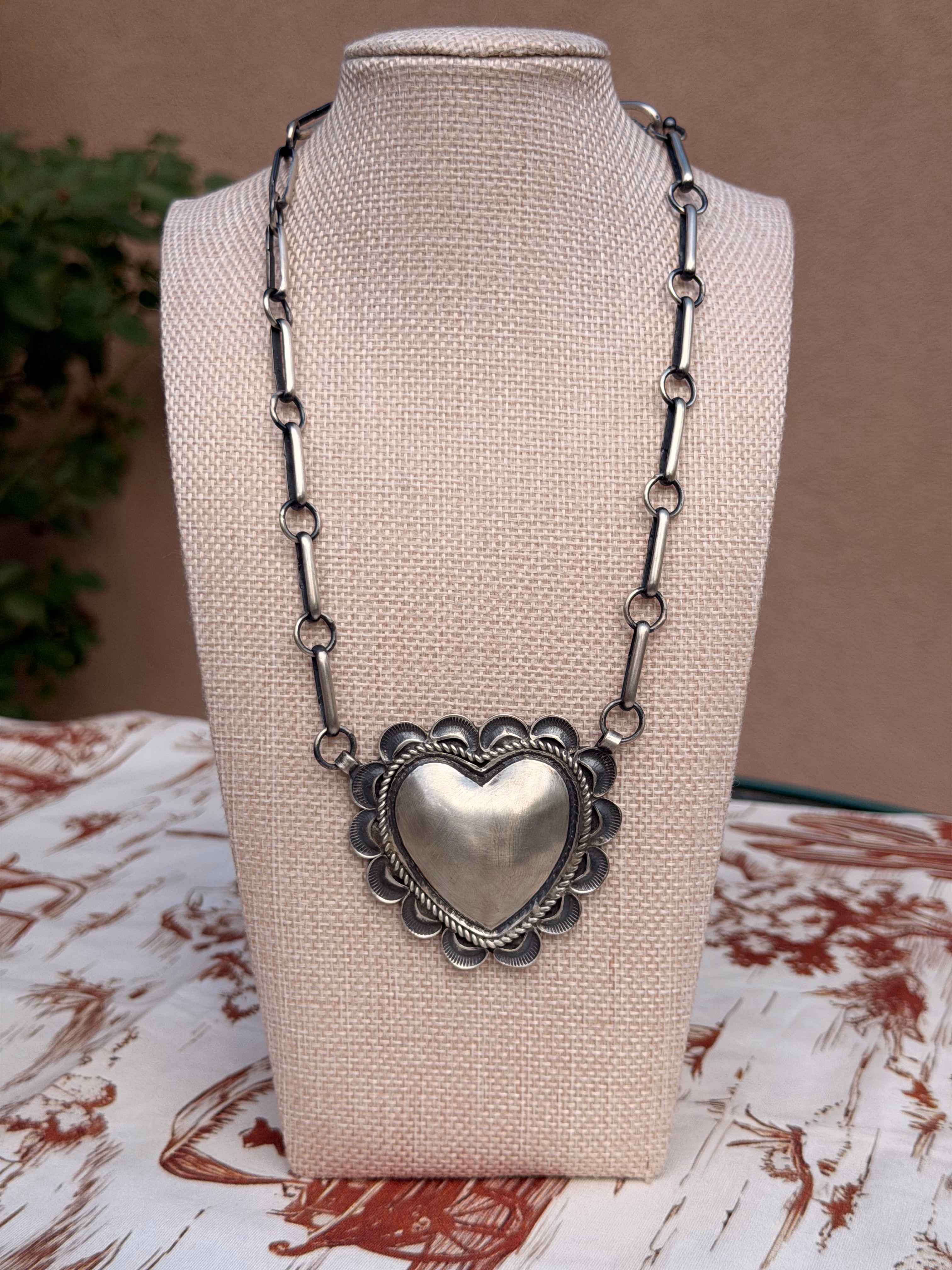 Alex Sanchez Silver Heart Necklace