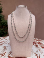 Carlo Lonjose Twist Paperclip Necklace