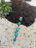Native made Turquoise lariat