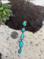 Native made Turquoise lariat