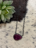 Art Brogerman Purple Spiny necklace