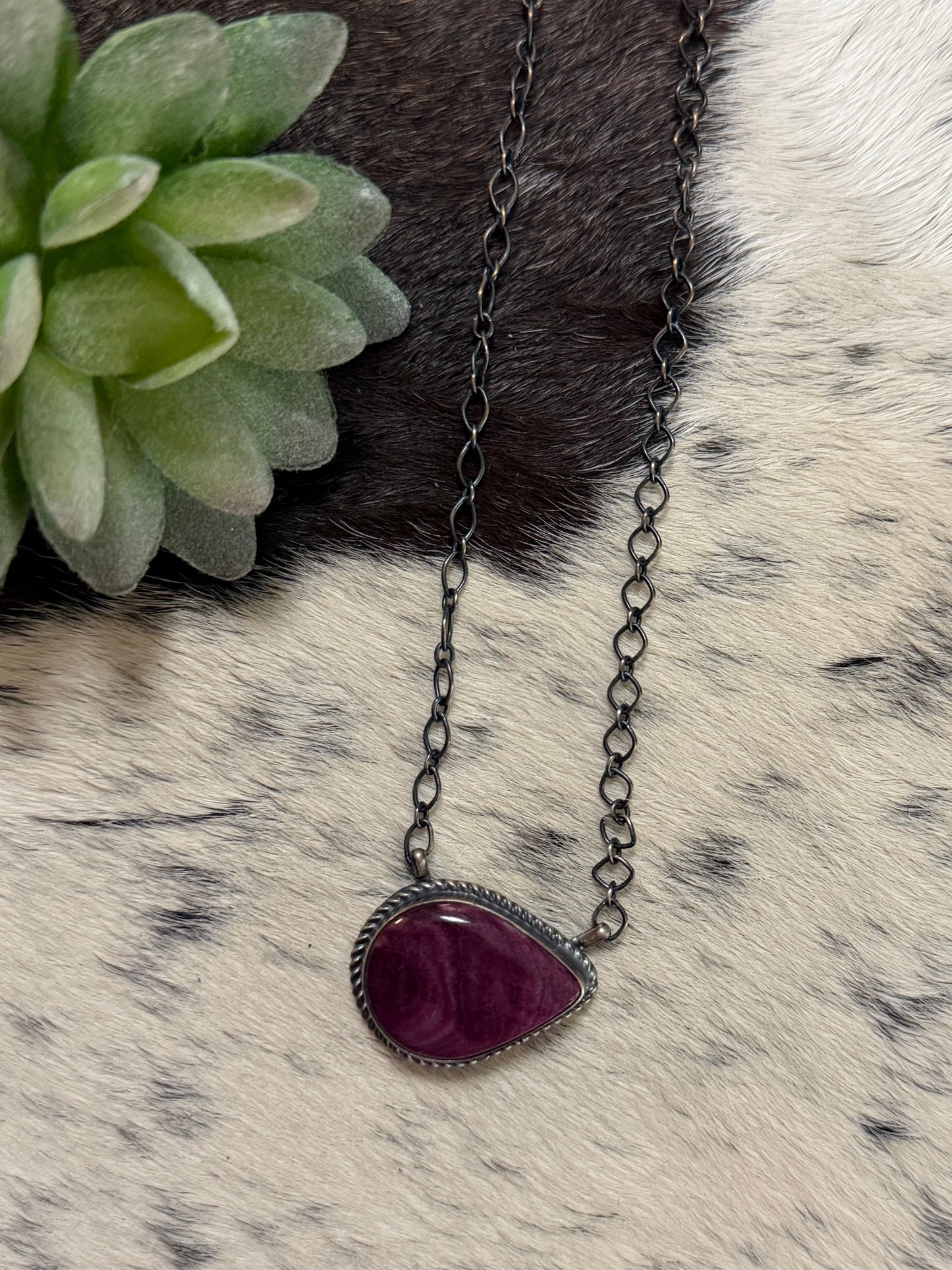 Art Brogerman Purple Spiny necklace
