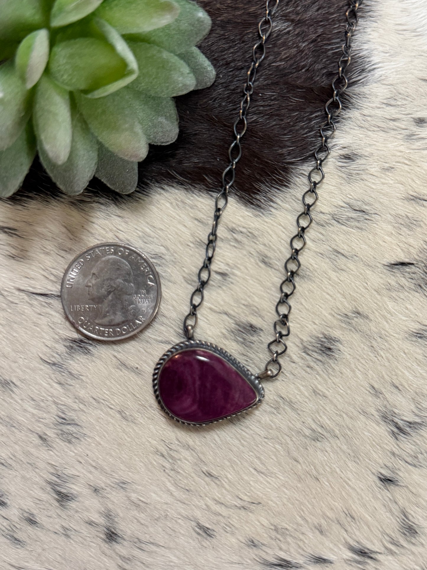 Art Brogerman Purple Spiny necklace