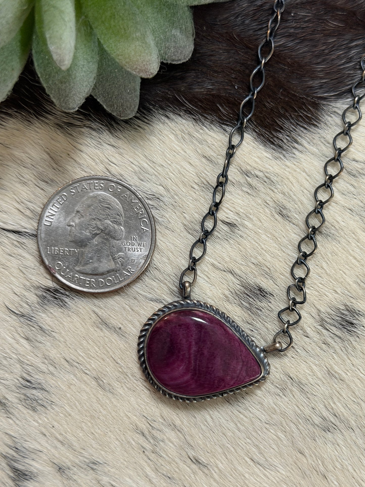 Art Brogerman Purple Spiny necklace