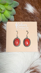 Native red spiny earrings