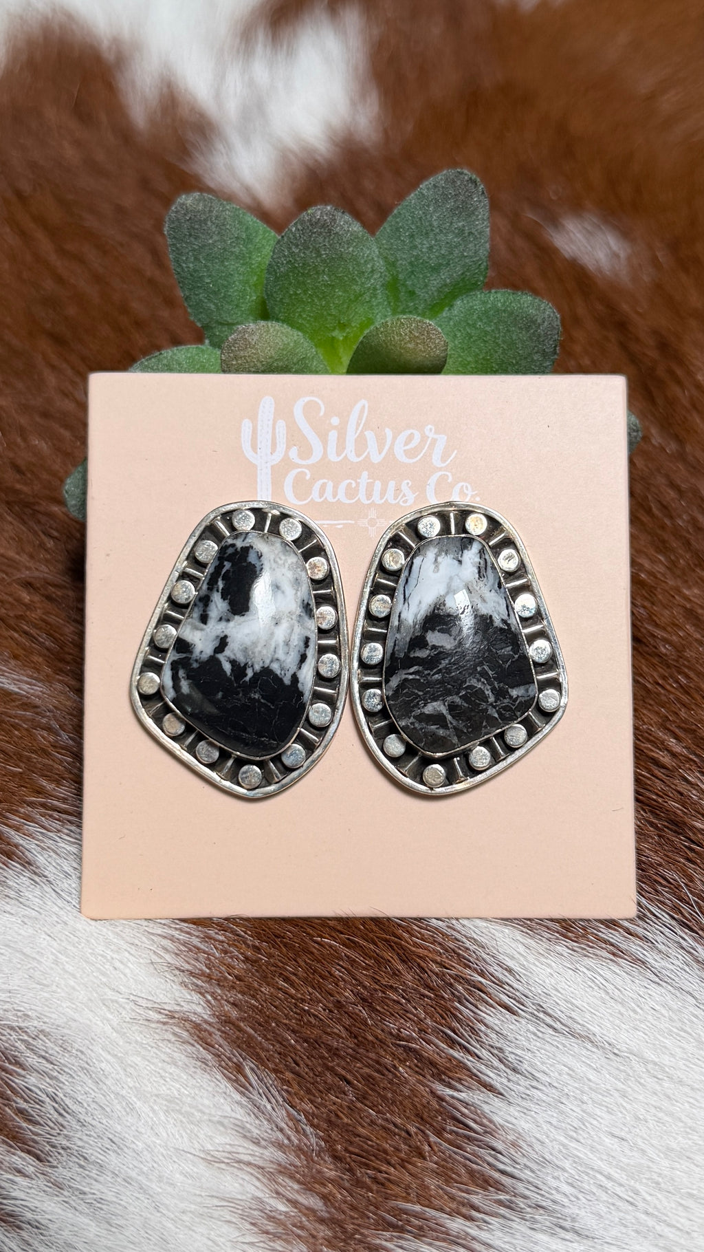 Sharon Mcarthy White Buffalo Earrings