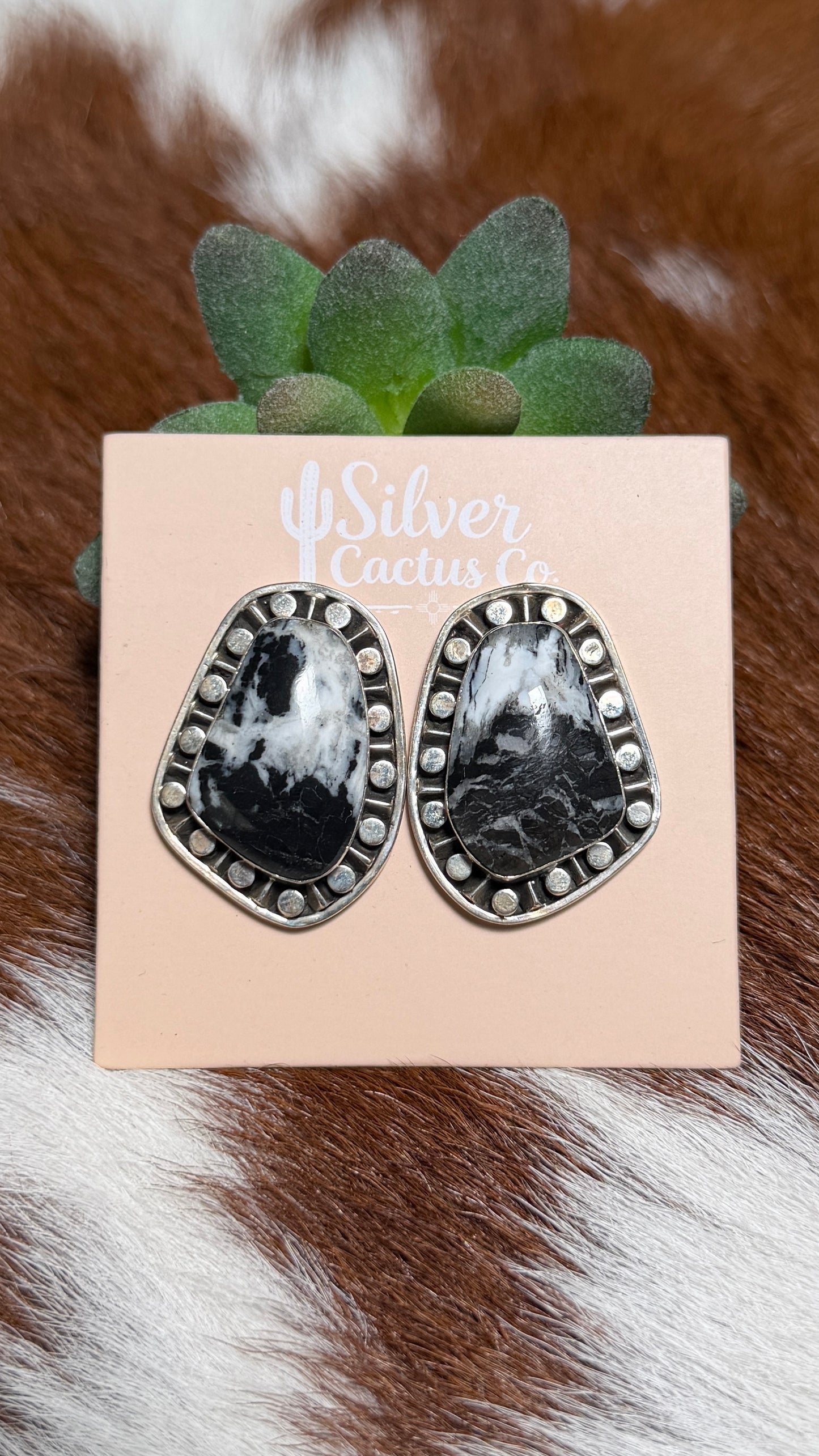 Sharon Mcarthy White Buffalo Earrings
