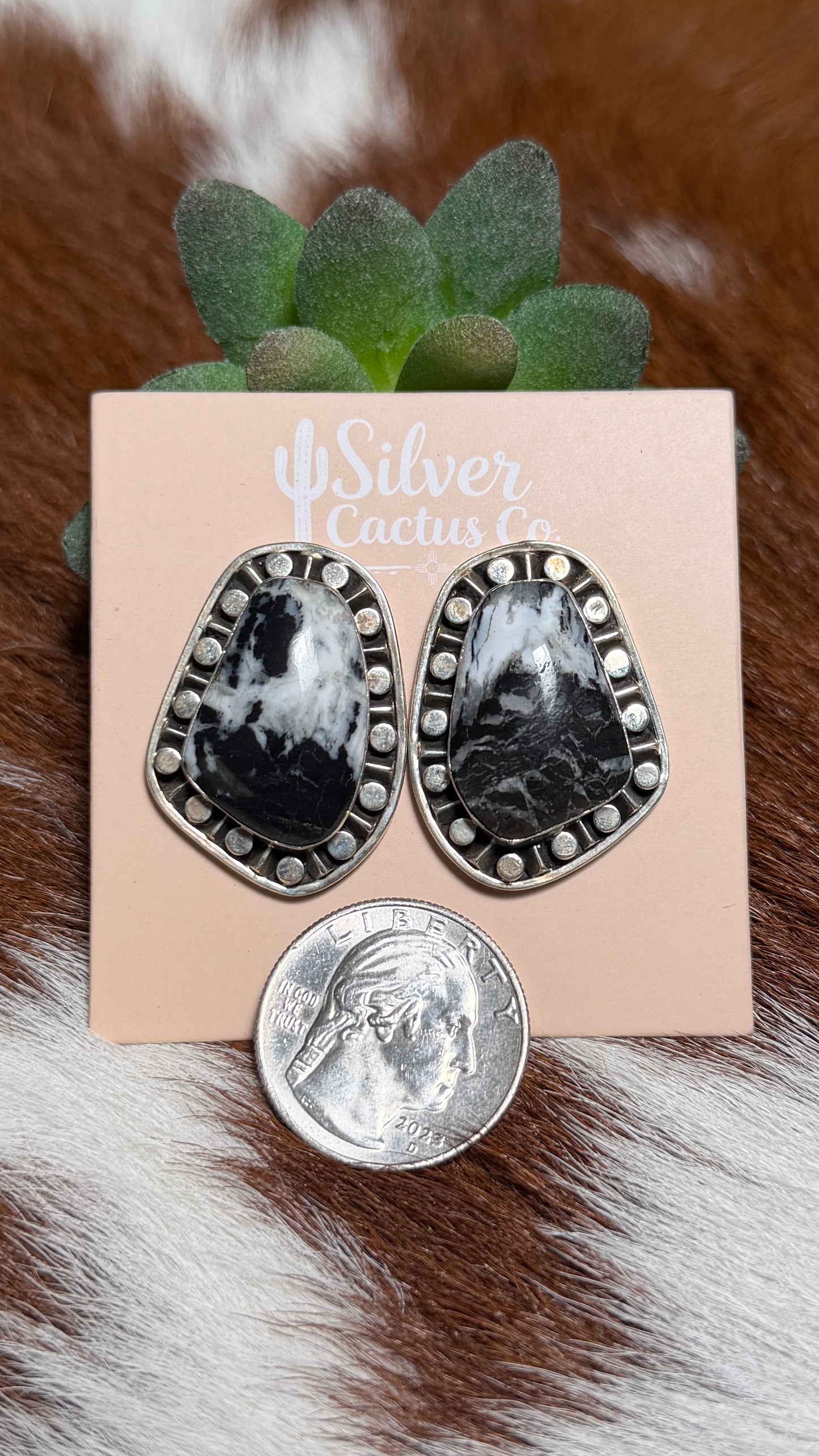Sharon Mcarthy White Buffalo Earrings