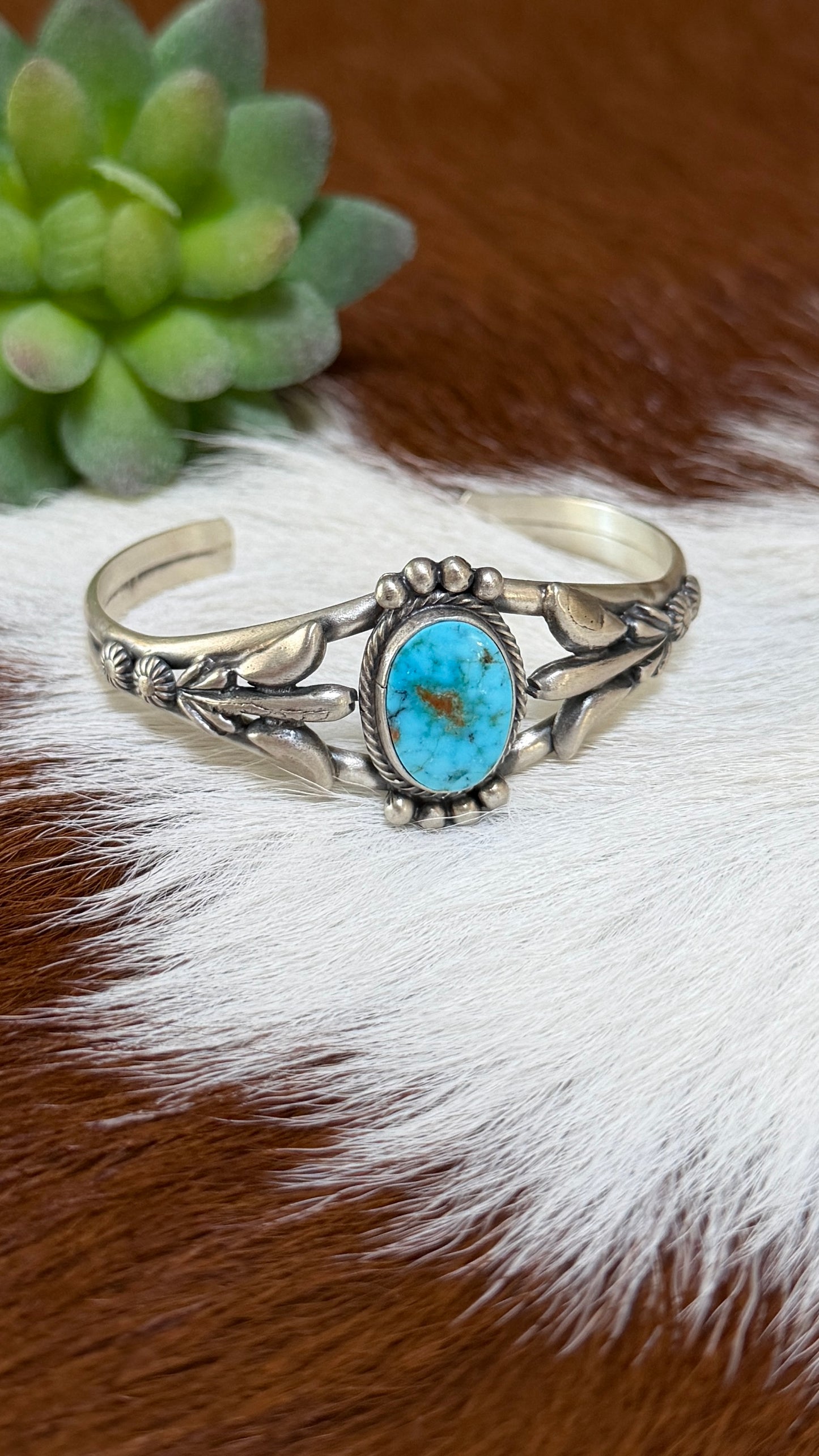 Bobby Platero Kingman Web cuff