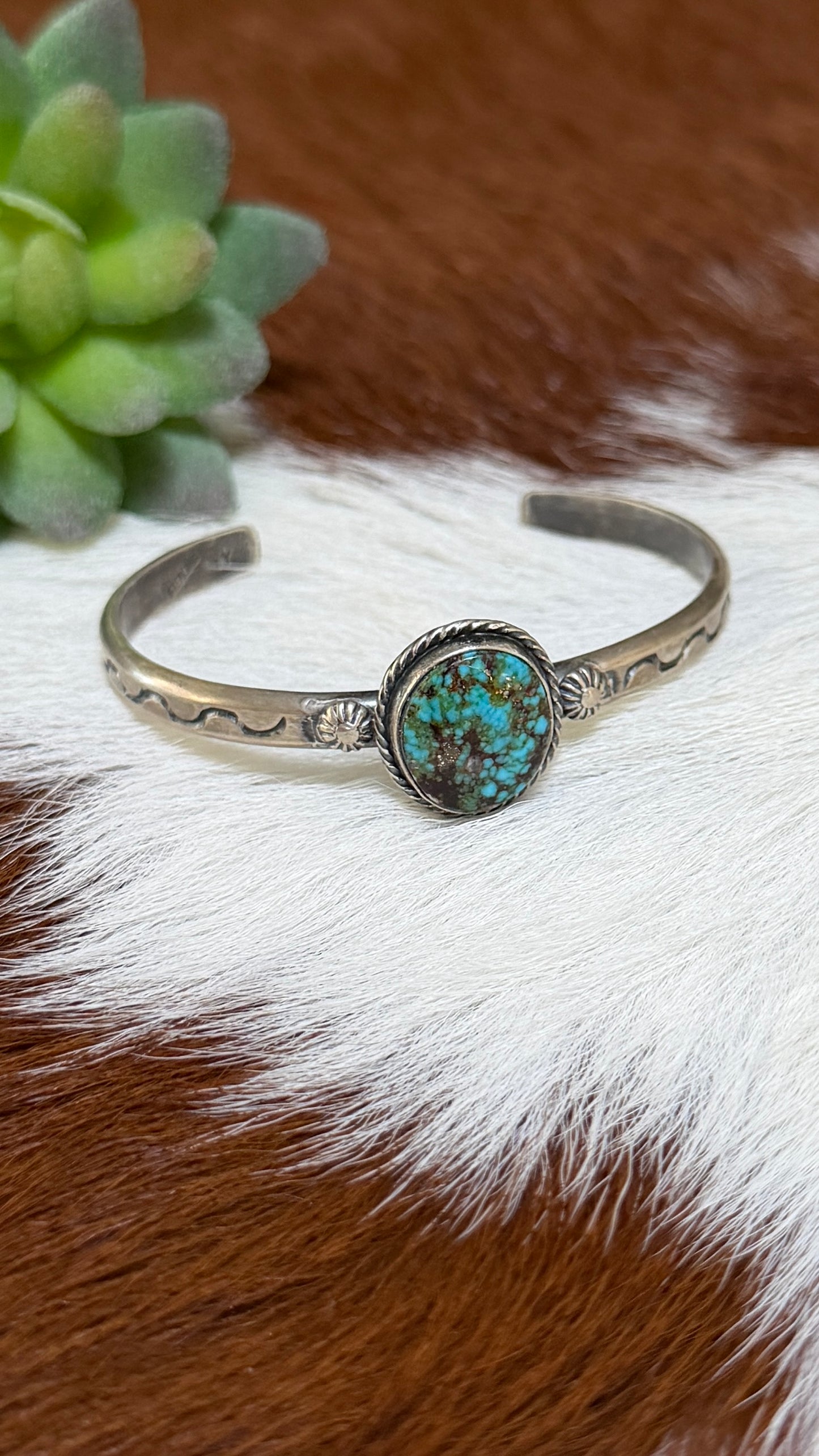 Sam Yellowhair Kingman web cuff