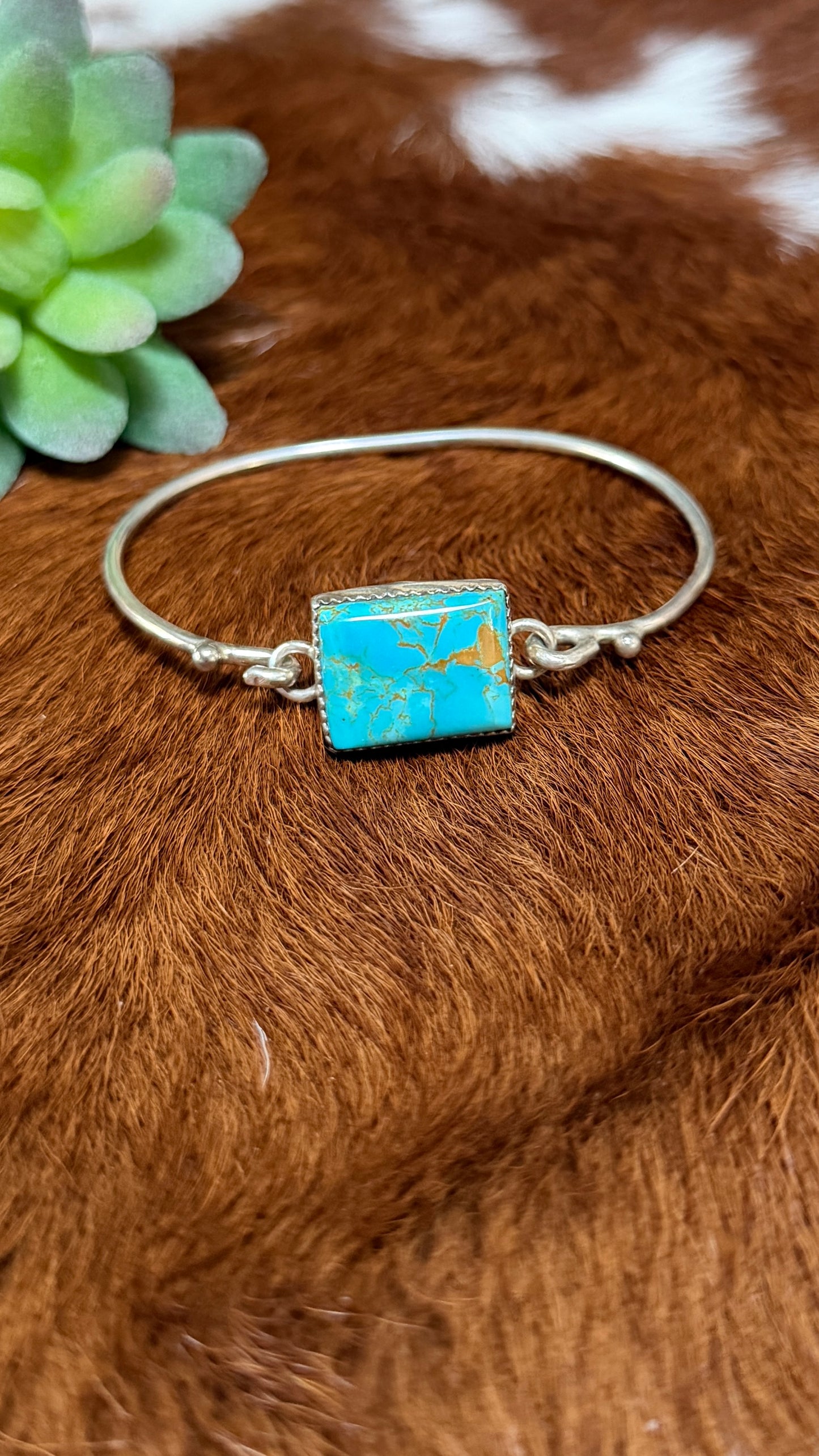 P. Spencer Turquoise clamp bracelet