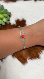 Esther White red spiny cuff