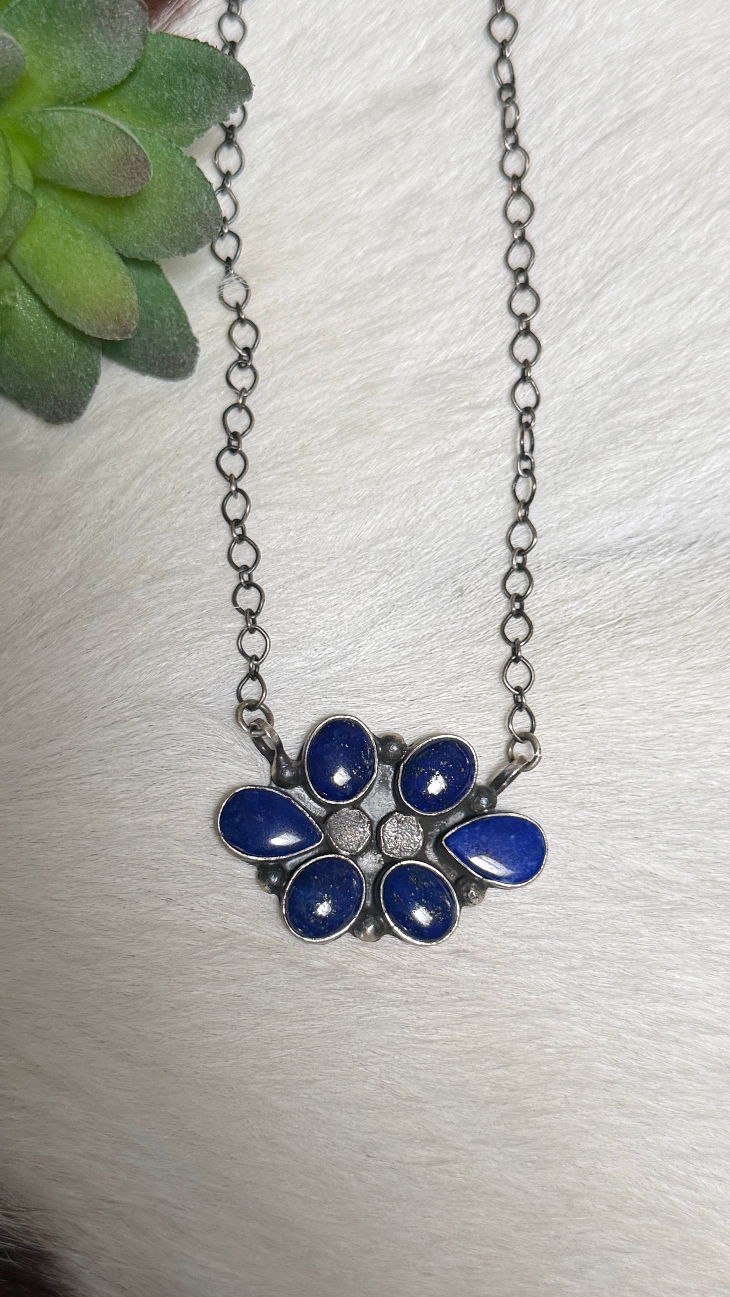 Native made Lapis cluster