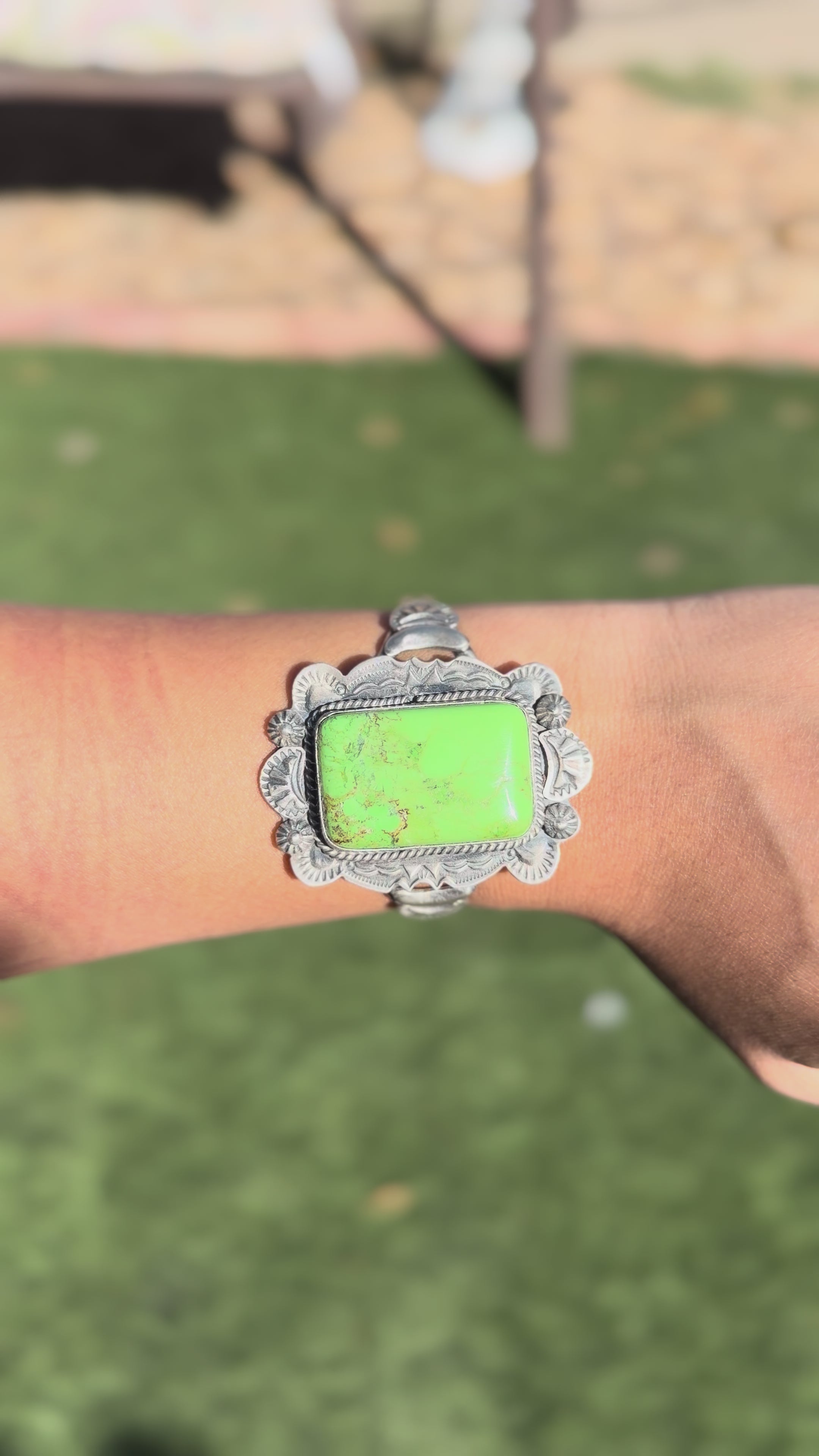 Gaspeite cuff